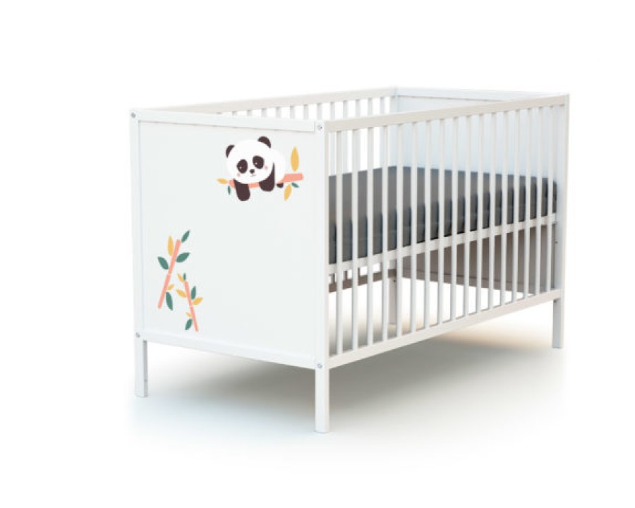 AT4 Duo Chambre Bebe Lit + Meuble Panda - Webaby A Portes