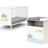 AT4 Duo Chambre Bebe Lit + Meuble Renard - Webaby A Portes