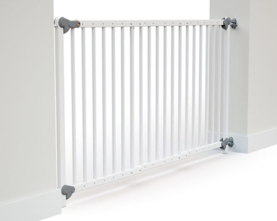 AT4 Barriere De Securite Ultra-Extensible Webaby Blanc & Gris - At4 Extensibles