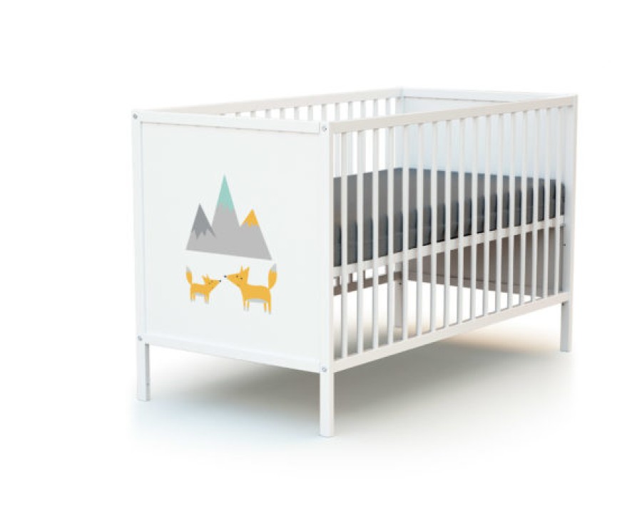 AT4 Duo Bebe Lit + Commode Renard - Webaby A Tiroirs