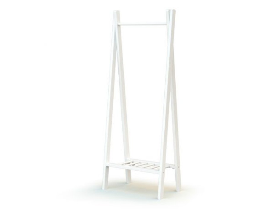 AT4 Portant A Vetements Essentiel Blanc - At4 Accessoires De Decoration